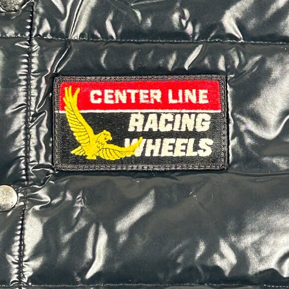 Vintage Center Line Racing Apparel Puffer Vest X-Large Nylon/Polyester Black - Picture 3 of 13